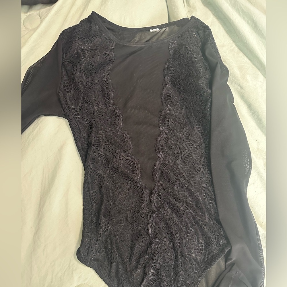 WINDSOR SHEER SEE THROUGH BODYSUIT SIZE MEDIUM